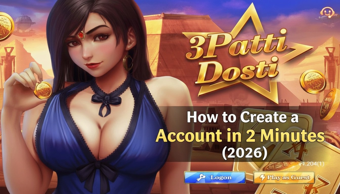 How to Create a 3 Patti Dosti Account in 2 Minutes (2026)