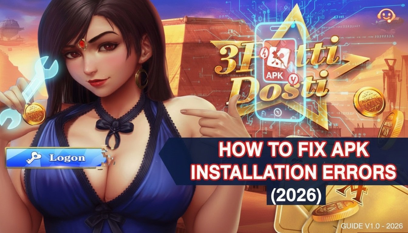 How to Fix 3 Patti Dosti APK Installation Errors in (2026)