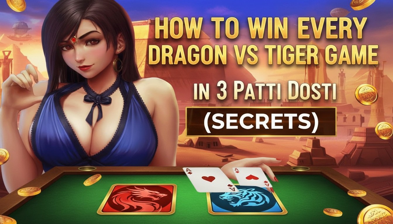 How to Win Every Dragon vs Tiger Game in 3 Patti Dosti (Secrets)