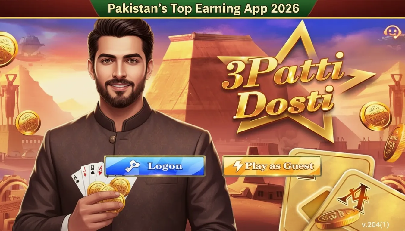 3 Patti Dosti Real Game Pakistan's Top Earning App 2026
